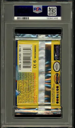Pokemon 1999 Vintage WOTC Base Set Blastoise Sealed Booster Pack PSA 9 - Image 2