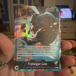 One Piece TCG Trafalgar Law Leader Parallel OP10-022 Alt Art Royal Blood - Image 2