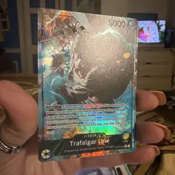 One Piece TCG Trafalgar Law Leader Parallel OP10-022 Alt Art Royal Blood - Image 3