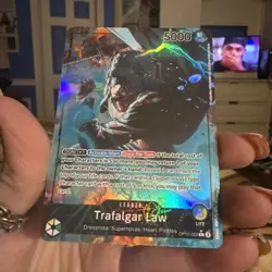 One Piece TCG Trafalgar Law Leader Parallel OP10-022 Alt Art Royal Blood - Image 5