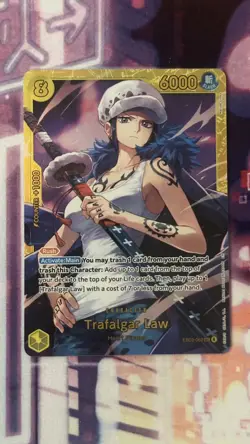 One Piece Extra Booster Heroines Edition EB03-062 Trafalgar Law SEC English - Image 1
