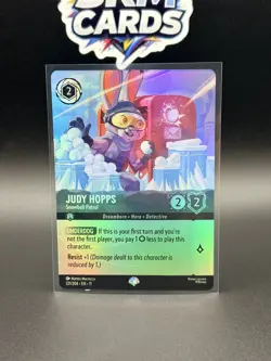Disney Lorcana Winterspell JUDY HOPPS Snowball Patrol Epic Foil #221/204 - Image 3