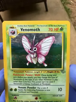 Pokemon TCG Venomoth Holo Rare Card 13/64 Jungle NM/LP 1999 Wizards - Image 3