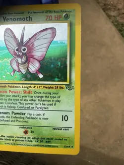 Pokemon TCG Venomoth Holo Rare Card 13/64 Jungle NM/LP 1999 Wizards - Image 5