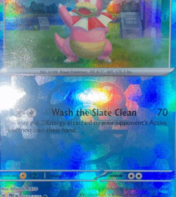 Slowking 019 Pokemon Prismatic Evolutions Master Ball Reverse Holo Card NM+ (b) - Image 3
