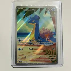 Pokemon Misty's Lapras Illustration Rare Holo Card Sv10 194/182 110 HP Surf - Image 1