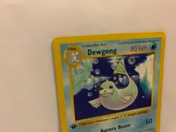 Genuine Vintage Dewgong 1st Edition Shadowless Base Set 25/102 Pokemon Card - Image 3