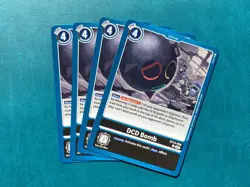 DCD Bomb BT14-098 Playset Blast Ace Digimon Card Game x4 - Image 1