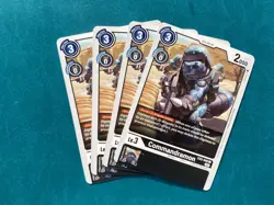 Commandramon EX3-046 Playset Draconic Roar Digimon Card Game x4 - Image 1