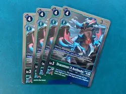Dracomon (X Antibody) BT21-046 Playset World Convergence Digimon Card Game x4 - Image 1