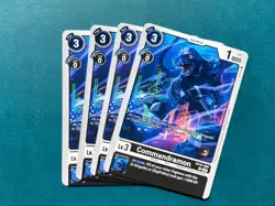 Commandramon BT16-050 Playset Beginning Observer Digimon Card Game x4 - Image 1