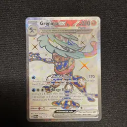 Pokemon TCG Greninja EX Twilight Masquerade Card 198/167 Ultra NM Condition - Image 1