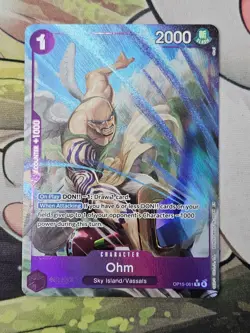 OP15-061 Ohm Alt Art R Adventure on KAMI's Island One Piece TCG English Card - Image 1