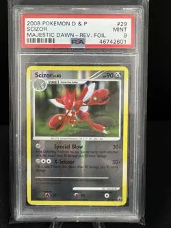 Pokemon Cards: Majestic Dawn Reverse Holo: Scizor 29/100 PSA 9 - Image 1
