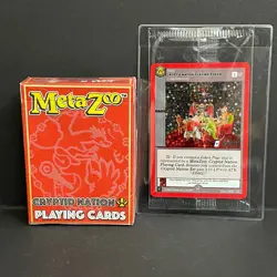 Metazoo CRYPTID NATION Kickstarter WPT Playing Card Deck + Promo Card IN HAND - Image 1