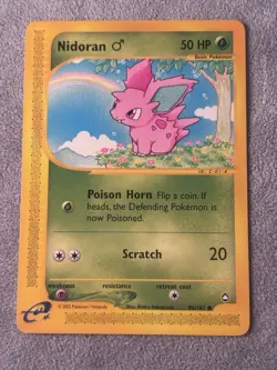 Pokemon Nidoran Aquapolis Card 96/147 Pokemon TCG Never Played - Image 1