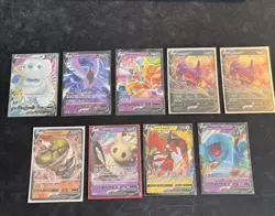 Pokemon V Card Lot 9 Cards Alakazam Galarian Articuno Darmanitan Mimikyu Holo NM - Image 1