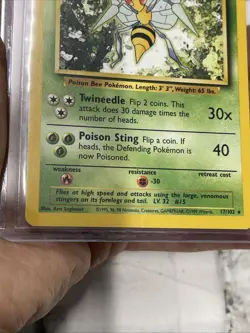 Pokemon Regular Beedrill - 17/102 - Rare - Unlimited LP Lightly Played Card - Image 2