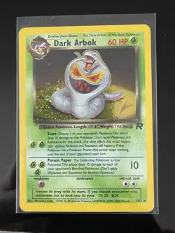 Pokemon Dark Arbok Team Rocket Holo Rare 2/82 60 HP Wizards Card - Image 1