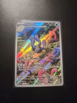 Pokemon TCG Wugtrio Holo Full Art Card Paldean Fates SV 224/091 - Image 1