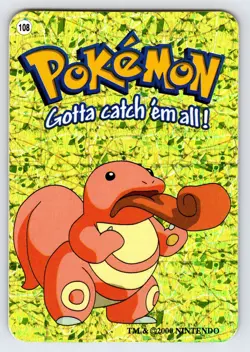 Lickitung #108 Pokemon Vending Prism Holo Sticker Card Nintendo Authentic Nm/Vlp - Image 1