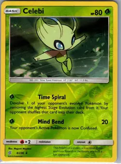 Celebi 4/236 Reverse Holo SM - Unified Minds - Pokemon Card - NM - Image 1