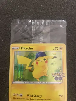 Pokemon/Pokemon GO Prerelease Pikachu Holo Foil Promo Card #028/078 Sealed - Image 2