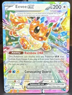Pokemon TCG Eevee ex 075/131 Sv: Prismatic Evolutions Double Rare Holo Card OC - Image 1