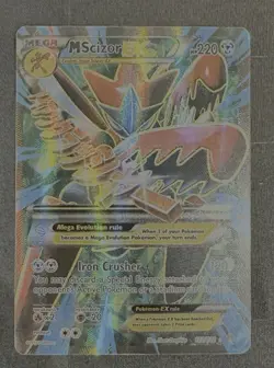 M Scizor EX (Full Art) 120/122 Breakpoint XY Holo Pokemon Card TCG - Image 2