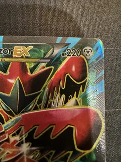 M Scizor EX (Full Art) 120/122 Breakpoint XY Holo Pokemon Card TCG - Image 3