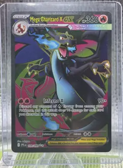 Pokemon Mega Charizard X EX Card 109/094 Phantasmal Flames Ultra Rare Holo 360HP - Image 1