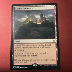 Magic the Gathering MTG Castle Embereth (239) Throne of Eldraine NM - Image 1