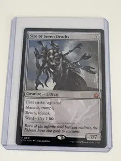 MTG Magic the Gathering Sire Of Seven Deaths Ungraded - Image 1