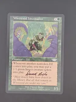 MTG Magic The Gathering Signed Wirewood Hivemaster Darrell Riche Autographed #2 - Image 1