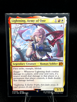 MTG - Lightning, Army of One - Mythic #233 Final Fantasy NM Magic The Gathering - Image 1
