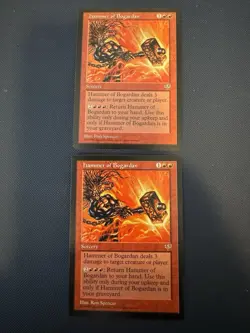 MTG - Magic The Gathering - Hammer Of Bogardan X 2 - Mirage - LP/EX! - Image 1