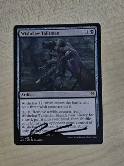 MTG Wishclaw Talisman Signed Artist Proof - Image 1