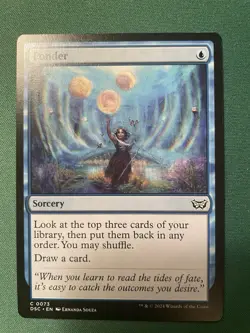 2024 Ponder C Commander: Duskmourn: House of Horror 73 NM MTG Magic - Image 1