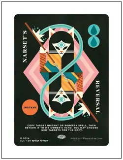 1x Narset's Reversal, 0014, Non-Foil, Secret Lair Encyclopedia, Magic MTG NM - Image 1