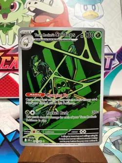 Team Rocket's Spidops 187/182 Illustration Rare - Destined Rivals - Pokemon TCG - Image 1