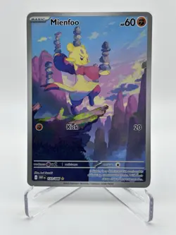 Pokemon Card Mienfoo 133/086 Illustration Rare White Flare Near Mint - Image 1