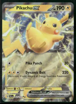 ✰ PIKACHU EX 063/193 DOUBLE RARE PALDEA EVOLVED POKEMON ✰ LP - Image 2