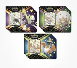 Pokemon TCG Shining Fates Eldegoss, Boltund, & Cramorant Tins *SEALED SET OF 3* - Image 1