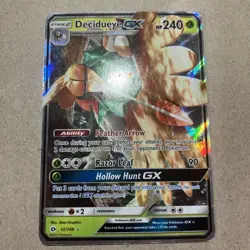 Decidueye GX 12/149 SM Base Set Holo Heavily Played 2017 Pokemon Tcg - Image 3