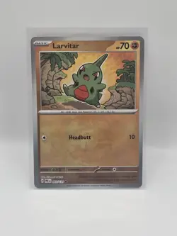 Pokemon Prismatic Evolutions - Larvitar 047/131 - MASTERBALL REVERSE - Image 1
