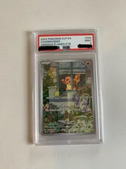 PSA 9 2023 Pokemon SVP EN Charmander Obsidian Flames ETB - Image 1