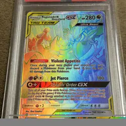 2019 Pokemon Sun Moon Cosmic Eclipse Naganadel Guzzlord GX #260/236 PSA 10 - Image 2