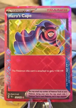 🔥 Hero's Cape - Pokemon Temporal Forces ACE SPEC Holo Rare 152/162 - NM/MINT! - Image 1