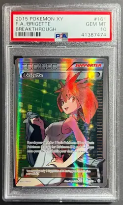 PSA 10- 2015 Pokemon XY Breakthrough Brigette #161 - Image 1