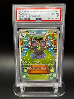 Pokemon TCG: Zweilous - White Flare 147/086 Illustration Rare - PSA 10 - Image 1